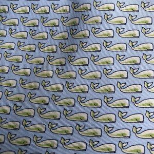 Sero Whales Silk Mens Tie Necktie Menswear Blue Green Yellow Ocean Preppy